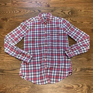 American Eagle Womens Pink Plaid Button Up, Classic Prep Fit, Size Small Petite - Picture 1 of 10