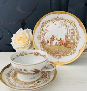 Vintage Porzellan Ilmenau Graf von Henneberg Atelier Weimar Kaffeegedeck Art Dec - Bild 1 von 4
