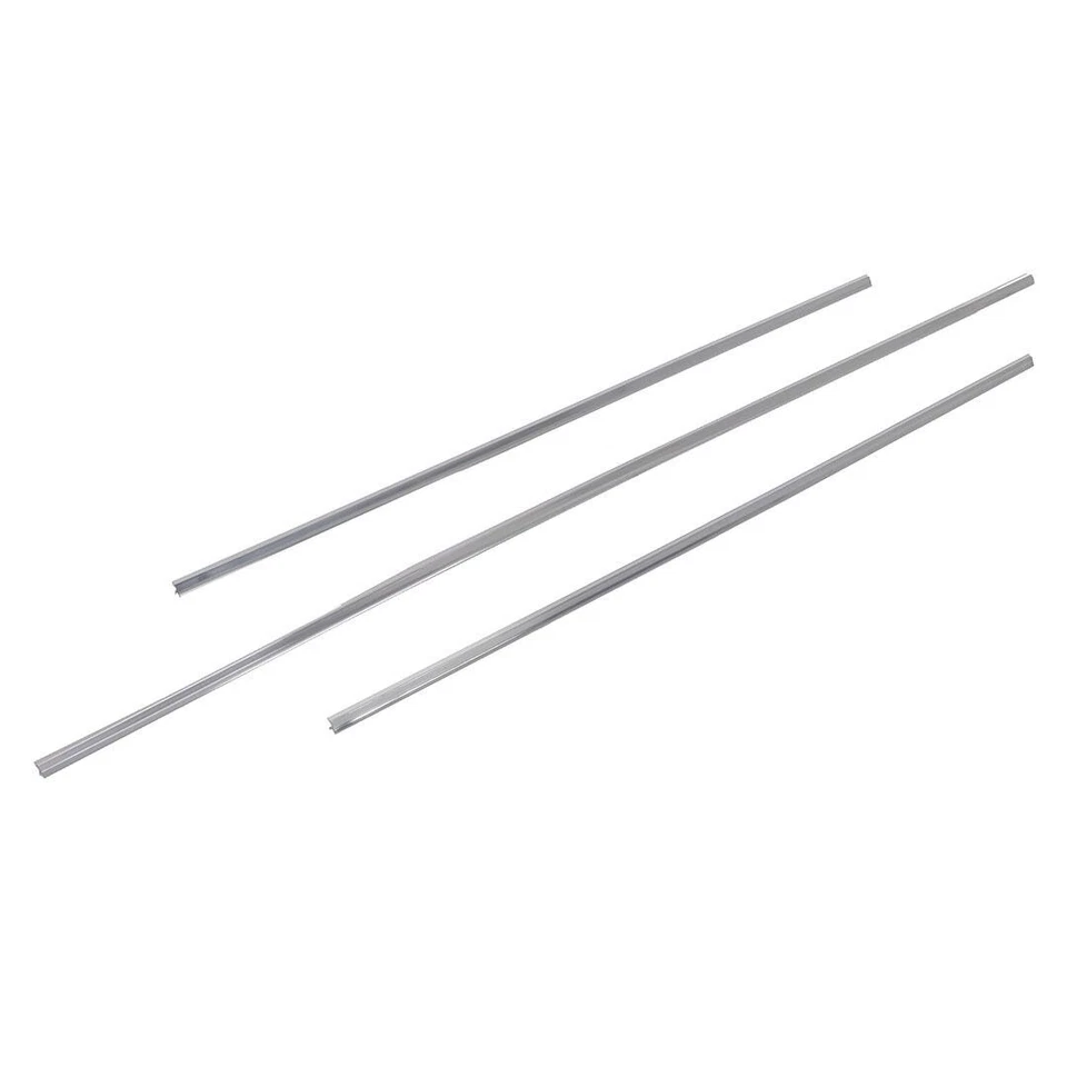 Juego de 3 tiras de bloqueo de junta de ventana trasera cromadas AMD para Scamp X661-2067-2S Foto 1 de 2