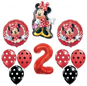 MAD About Minnie Mouse Red 2nd Birthday Party Balloons Decorations Supplies Set - Picture 1 of 1