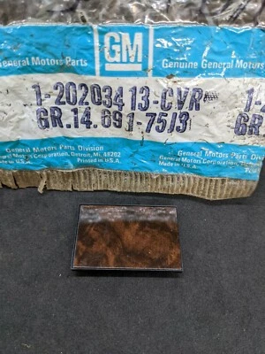 NOS 1982-83 OLDSMOBILE DELTA 88 PUERTA DELANTERA TIRADOR CORREA ESCUDO CUBIERTA PLACA Foto 1 de 3