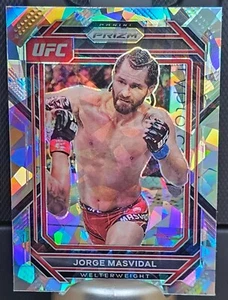 2023 Panini Prizm UFC / Jorge Masvidal No. 189 / Welterweight Cracked Ice Prizm - Picture 1 of 2