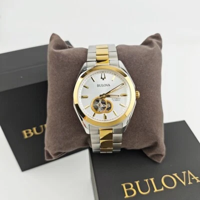 Bulova Surveyor 98A284 Classic Gold Silver Two-Tone Men's Automatic Watch 42mm - Image 1 of 4