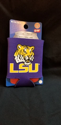 LSU TIGERS CAN, BOTTLE KOOZIE, COOLER, BY KOLDER~OFFICIALLY LICENSED~ NWT! Cover