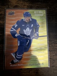 Austin Matthews 2023-24 Upper Deck Allure Color Flow ORANGE YELLOW - Picture 1 of 2