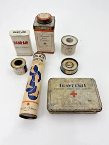 Lot of Vintage Antique Johnson & Johnson First Aid Supplies - Picture 1 of 18