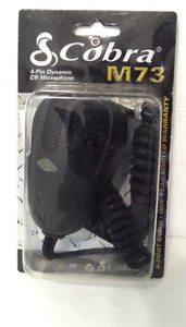 2007 NEW Cobra CB Microphone 4 Pin Dynamic M73 New Deadstock Rugged 9ft Cord - Zdjęcie 1 z 5