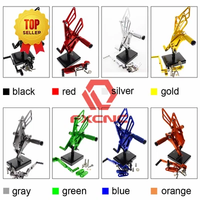 Reposapiés FXCNC reposapiés reposapiés trasero para Suzuki GSXR1000 K9 K11 2009-2016 Foto 1 de 4