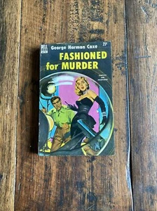 FASHIONED FOR MURDER George Harmon Coxe 1st P 1953  DELL 678 Fred Scotwood Cover - Picture 1 of 12