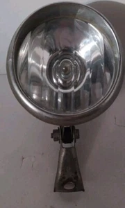 Vintage Fahrrad 4" Frontscheinwerfer Torpedo Chrom Teardrop nicht getestet 2-D Batterien - Bild 1 von 24