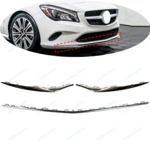 3x Front Bumper Molding Trim For Mercedes Benz W117 CLA CLA180/200/250 2016-2019 - Picture 1 of 10