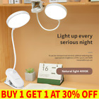 NOWY LED Zacisk Klips On Elastyczne światło biurkowe USB Łóżko Stół do czytania Gabinet Lampka nocna