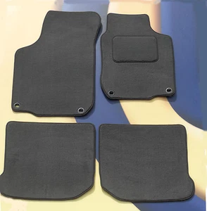 Car Mats for VW BEETLE 1999-2005 QUALITY MID GREY CARPET WITH 4 OVAL CLIPS - Picture 1 of 2