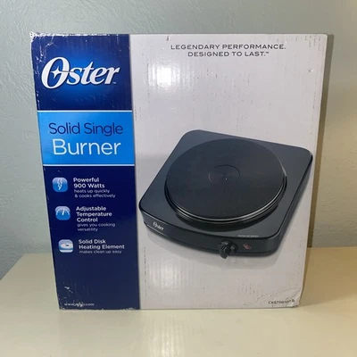 Quemador individual sólido Oster - Placa caliente - 900 vatios - Temperatura ajustable Foto 1 de 4