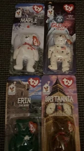 TY McDonalds Beanie Baby Erin Maple Britannia Glory the Bear 1999 FULL SET OF 4 - Bild 1 von 6