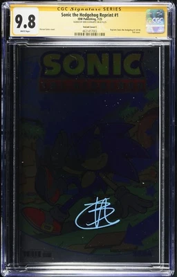 SONIC THE HEDGEHOG #1 GALAXYCON FIL 9.4 (COVER C) BEN SCHWARTZ 黄色标签 CGC — 第 1/2 张图片