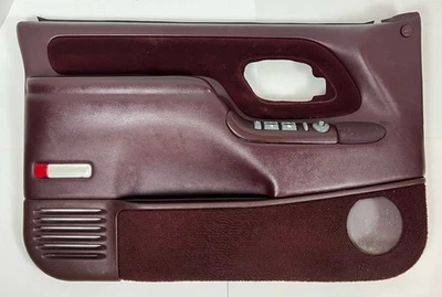 96-99 OEM Chevy Suburban Driver Left LH Front Inside Door Trim Panel Switch Red - Image 1 of 4