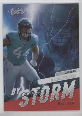 2022 Panini Absolute By Storm Spectrum Red /100 Travon Walker #BST-17 Rookie RC - Image 1 of 2