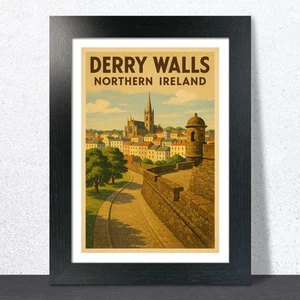 Derry Walls Travel Poster - Picture 1 of 7