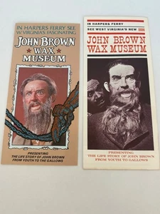 Lot 2 Vintage 70er John Brown ~ Harper's Ferry VA Pamphlet Broschüre - Bild 1 von 2