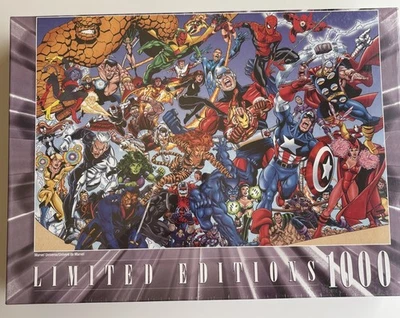 RARE Marvel Limited Edition 1000 Piece Puzzle. New Sealed Box. 2004 ROSE ART.USA - Image 1 of 4