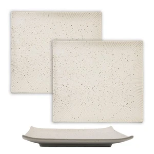 2x Sushi Platte Servier Teller Porzellan 26 x 23.4 x 3.8 cm Japanisches Geschirr - Bild 1 von 5