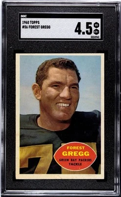1960 Topps Forrest Gregg #56 SGC 4.5 Rookie RC HOF - Image 1 of 2