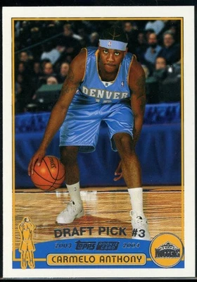 2003-04 Topps #223 Carmelo Anthony novato/RC Foto 1 de 2