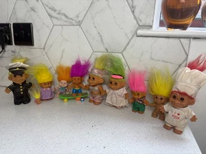 Large Bundle Original Vintage 90s Trolls Dolls Russ Applause Uneeda - Foto 1 di 13