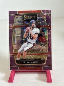 2022 Panini Select Draft Picks PURPLE LAZER PRIZM Eli Manning Ole Miss - Bild 1 von 2
