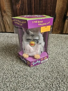 Primera Edición Original 1998 Furby 70-800 Tigre Leopardo Gris Rosa Sellado Nuevo - Imagen 1 de 8