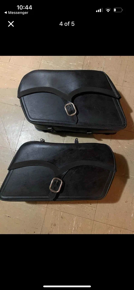 ¡ROBO! $35 2 Juegos de Alforjas de Cuero Willie and Max 2 CONJUNTOS DE 2 BOLSAS ¡BONITAS! Foto 1 de 4