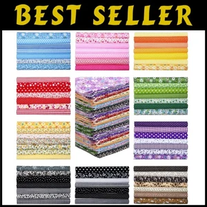 200 Cotton Fabric Squares for Quilting Craft - Picture 1 of 9