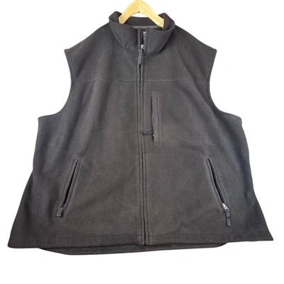 Duluth Trading Co. Vest Dark Brown Fleece Full Zip Comfort Outdoor Mens Size 4XL - Image 1 of 4