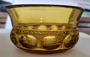 Vintage Amber Indiana Glass Kings Crown Thumbprint Cereal/Dessert Bowl - Picture 1 of 5