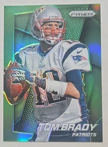 2014 Panini Prizm Tom Brady Green Prizm #34 New England Patriots  - Picture 1 of 2