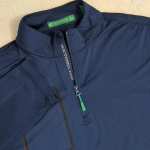Southern Tide Club Pullover Uomo XL Blu Tide to Trail 1/4 Zip Elasticizzato - Foto 1 di 8