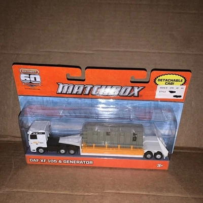 2012 Matchbox DAF XF 105 & Generator Semi Truck Toy New - Image 1 of 4