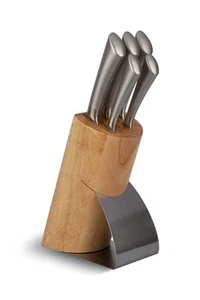 Küchenmesser Messerset mit luxuriösem Messerhalter aus Holz 6 teilig EB 938 - Bild 1 von 7
