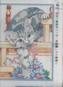 Playful Kitten Cross Stitch Kit - Picture 1 of 1
