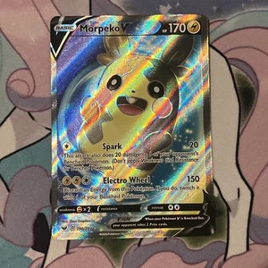 Morpeko V (Full Art) 190/202 Set Base Spada e Scudo Ultra Raro Pokemon TCG - Foto 1 di 2