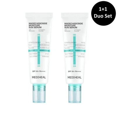 MEDIHEAL Madecassoside Moisture Sun Serum Blemish Repair 50g SPF 50 Duo Set - Image 1 of 4