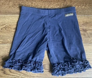 Matilda Jane Girls Navy Blue Ruffle Shorts Size 12 - Picture 1 of 5