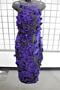 Jason WU Purple Long/ Midi Evening Floral Dress SIZE 4 US On Sale mn - Picture 1 of 17