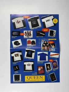 Queen Freddie Mercury International Fan Club Merchandise Sheet Circa 1994 - Picture 1 of 12