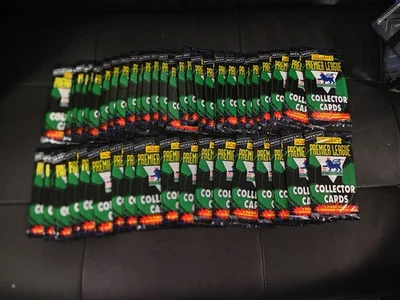 Lote de 48 paquetes de tarjetas vintage de la Premier Soccer League de Merlín sin abrir Foto 1 de 2