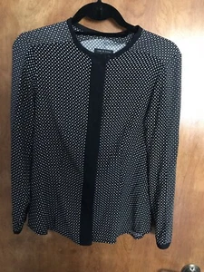 Rag & Bone Bluse, schwarz-weiß, klein, geometrisches Design - Bild 1 von 8
