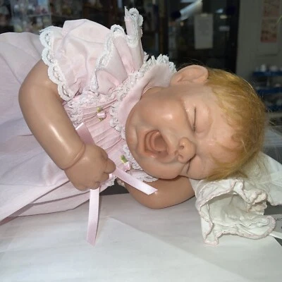 22英寸Pat Moulton 2003年婴儿娃娃哭泣婴儿树脂/Cloth艺术家重生L — 第 1/4 张图片
