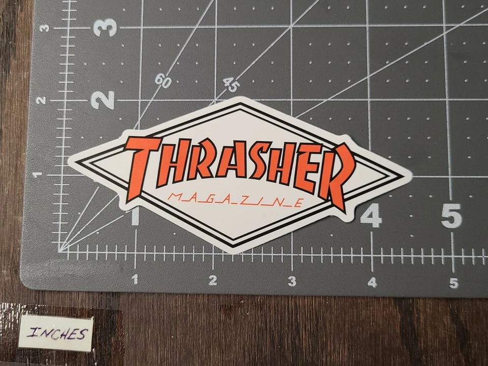 Thrasher Magazine Glossy Adult Humor Skateboard Laptop Decal / Sticker Gloss1