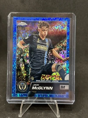 2023 Topps Chrome MLS Jack McGlynn Blue Mini Diamond  /199 Philadelphia Union - Image 1 of 2